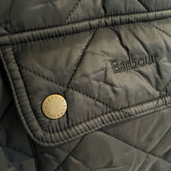 Barbour Black Quilted Puffer Jacket - Picture 5 of 9